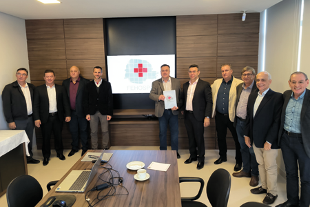 Caf da manh rene secretrio Beto Preto e diretoria da FEHOSPAR para alinhar estratgias em Sade